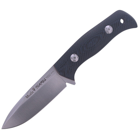 Muela Knife Bushcraft Black-Blue Micarta, Satin 14C28N CRYO-T (TUAREG-10M)