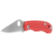 Spyderco Bug Knife Red G10, Satin 12C27 (C133GRDP)
