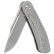 Bestech Vestige Knife Grey Titanium/Black Micarta, Satin MagnaCut by Justin Lundquist (BT2411A)