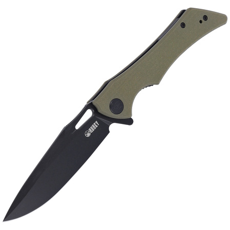 Kubey Raven KB245I Knife Green G10, Dark Stonewashed AUS-10 by Jelly Jerry