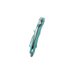 Kubey Rogue Pikal Karambit Knife Light Blue G10, Stonewashed 14C28N by MUZI Design (KU298C)