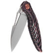 Nóż składany RikeKnife Thor6 Black / Purple Titanium, Satin M390 (RK Thor6-M-BP)