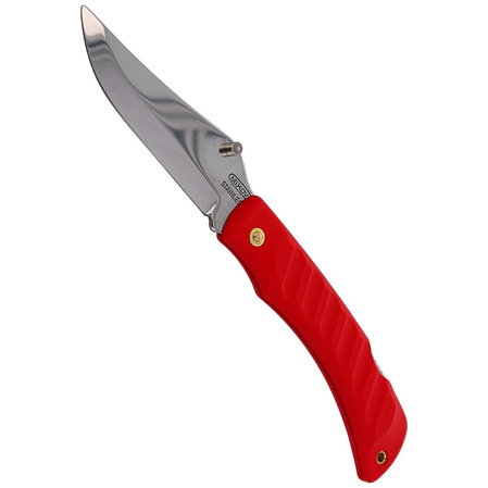 Mikov Crocodile Red ABS Folding Knife, Mirror Finish (243-NH-1/C RED)