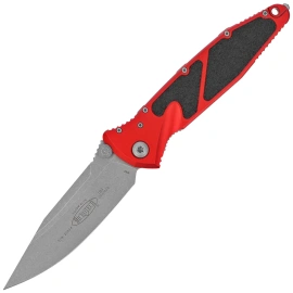 Microtech Socom Elite S/E-M Knife Red Aluminum, Apocalyptic M390 by Tony Marfione (160-10APRD)