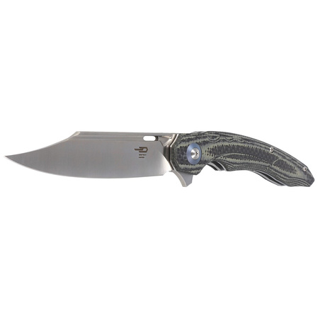 Bestech Knife Fanga Carbon Fiber / Beige G10, Satin D2 by Kombou (BG18D)