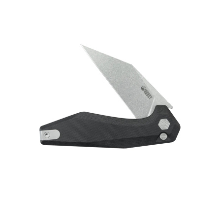 Nóż składany Kubey Fenrir Black G10, Stonewashed 14C28N by Damned Designs (KU393A)