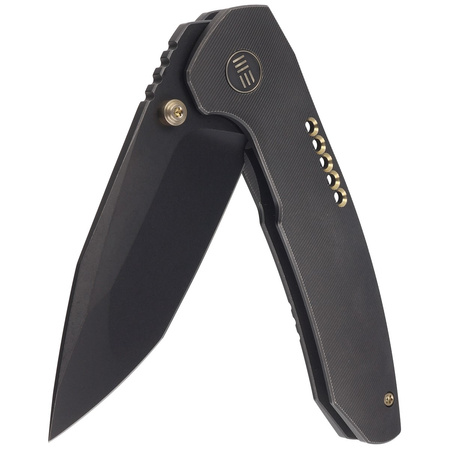 Nóż składany WE Knife Trogon Black Titanium, Black Stonewashed CPM 20CV by Brian Brown (WE22002B-2)