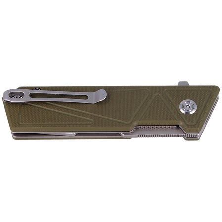 Nóż składany Kubey Avenger Outdoor Green G10, Bead Blasted D2 (KU104B)