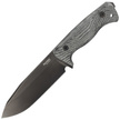 LionSteel Knife Black Canvas Micarta, Old Black CPM 3V by Molletta (T6B 3V CVB)