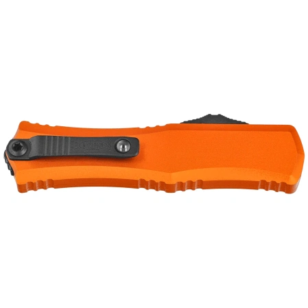 Microtech Hera II Mini D/E OTF Knife Orange Aluminum, Black M390MK by Tony Marfione (1702M-1OR)