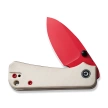 Civivi Knife Baby Banter Ivory G10, Red Painted Nitro-V by Ben Petersen (C19068S-7)