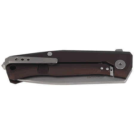 Nóż składany LionSteel Myto Earth Brown Aluminium, Stonewashed M390 by Molletta (MT01A ES)