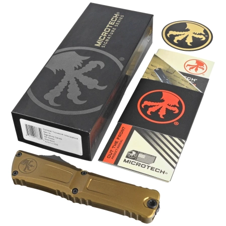 Nóż automatyczny OTF Microtech Combat Troodon Gen III Interceptor Signature OD Green Aluminium, Black M390MK by Tony Marfione (1217-1ODS)