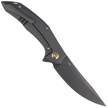 Nóż składany WE Knife Merata LE No 141/205 Black Titanium, Black Stonewashed CPM 20CV by Anton Tkachenko (WE22008A-1)