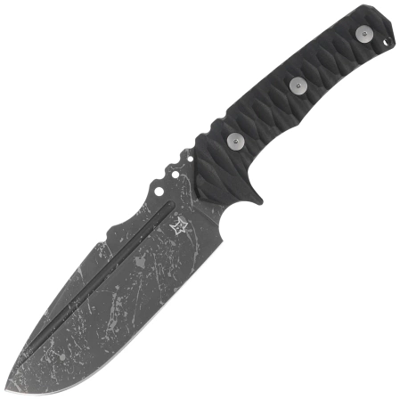 Fox URO Knife Black G10, Acid Washed Niolox by Wander Tactical (FX-623 BA)