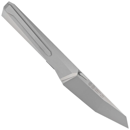 Nóż składany RikeKnife Cybertrix C Gray Titanium, Stonewashed M390 by Declynx (RK-Cybertrix-C)