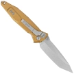 Microtech Socom Elite T/E-M Knife Tan Aluminum, Stonewashed M390MK by Tony Marfione (161-10TA)