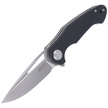 Nóż składany Kubey Dugu Black G10, Sand Blasted 14C28N (KU210E)