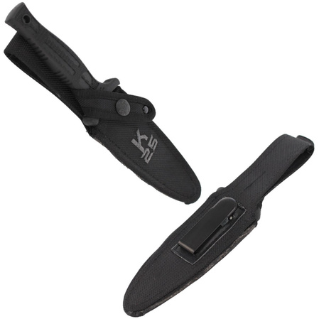 Nóż K25 Tactical Botero Boot Knife Black Rubber, Titanium Coated (31825)