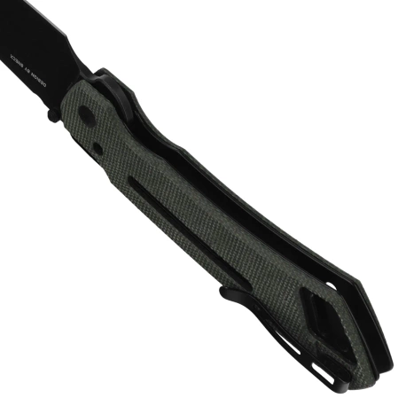 Civivi Buster FG Knife Green Canvas Micarta, Black Stonewashed Nitro-V by Snecx Tan (C24052-3)