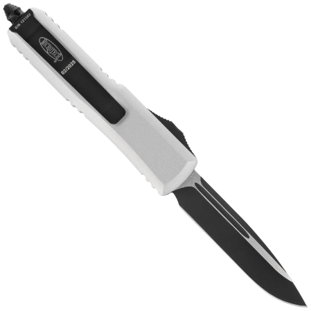 Nóż automatyczny OTF Microtech UTX-85 S/E Natural Clear Aluminium, Black M390 (231-1CR)