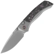 Nóż składany Remette RT-Steed Gray Titanium/Black-Pink Carbon Fiber, Pearlescent M390 (RTWS-TP)