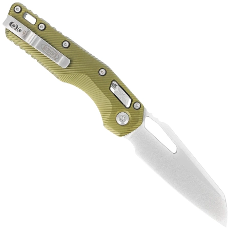 Microtech MSI S/E Fluted OD Green Aluminium, Stonewashed M390MK by Tony Marfione (210-10FLOD)