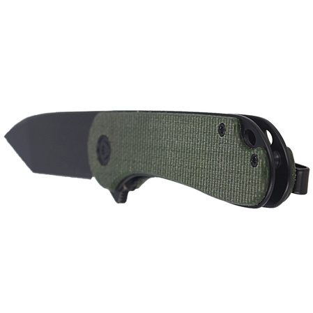 Nóż CIVIVI Elementum Flipper Green Micarta, Black Stonewashed (C907T-E)