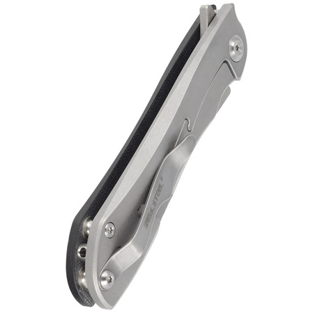 Real Steel Megalodon Revival G10/Carbon Fiber, Stonewashed N690 by Carson Huang (7422)