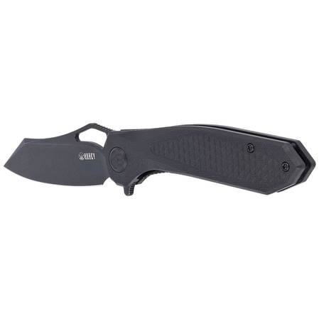 Nóż Kubey Knife Drake, Black G10, Dark Stonewashed D2 by Maksim Tkaczuk (KU310F)