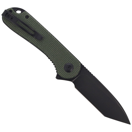 CIVIVI Knife Elementum Flipper Green Micarta, Black Stonewashed (C907T-E)
