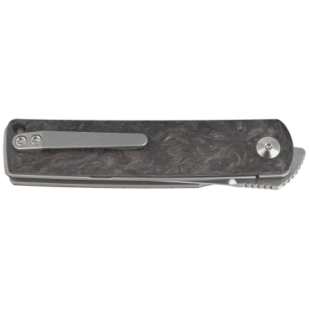 Nóż składany Reate Bushido Titanium/Dark Matter Copper Fat Carbon, Hand Satin M390 (BSO.DMC.SAT)