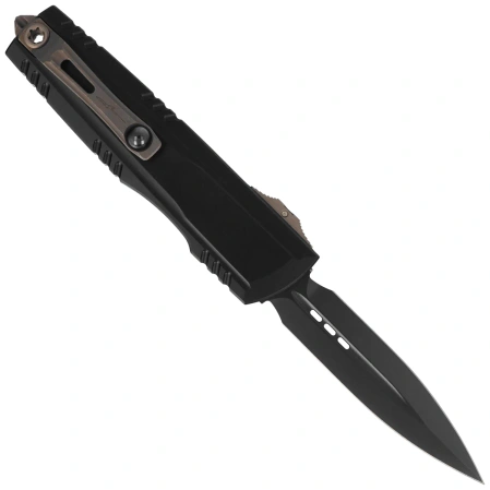 Microtech Luminary ZBP D/E Signature OTF Knife Black Aluminum, Black DLC M390MK by Tony Marfione (1270-1DLCS-Z23)