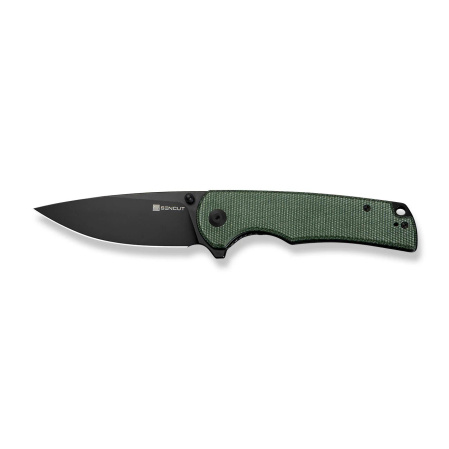 Sencut Praktisk Green Canvas Micarta, Black 9Cr18MoV (S24019-3)