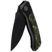 Nóż składany Remette RT-Steed Black Titanium/Black-Green Carbon Fiber, Black DLC M390 (RTWS-BH)