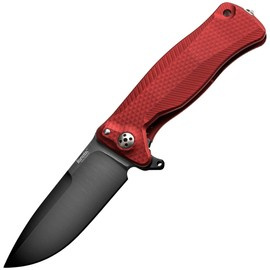 Nóż składany LionSteel SR11A Red Aluminium, Black Sleipner by Molletta (SR11A RB)