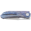 Remette RT-Peregrine Falcon Knife Thunder Lightning Titanium, Hand Fine Grinding Pearlescent M390 (RTT1-TX)