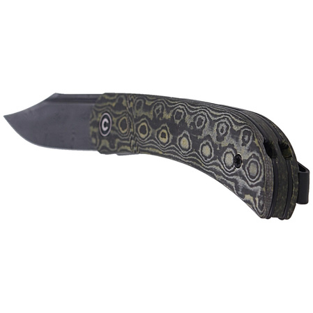 Nóż CIVIVI Appalachian Drifter Yellow G10 / Rose Pattern Carbon Fiber, Black Damascus (C2015DS-3)