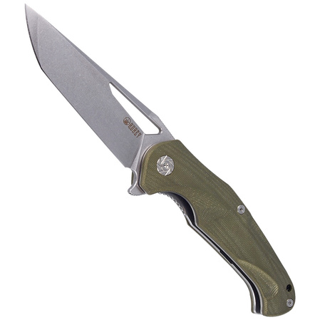 Kubey Knife Dugu, Green G10, Stonewashed (KU210B-1)