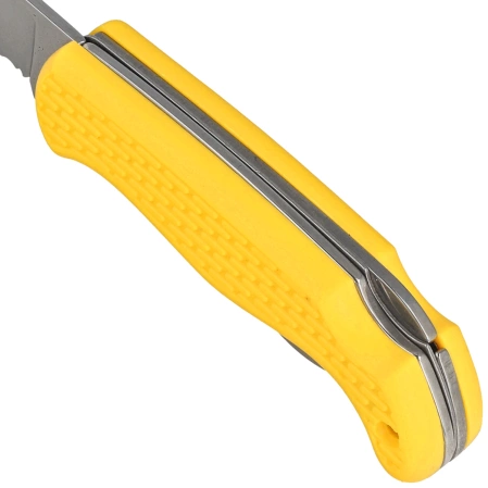 MAC Coltellerie Boat 2 Sailing Knife Yellow PP/TPE, Satin W 1.4034 (MC BOT2.Y)