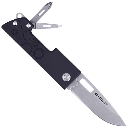 Nóż składany/Multi-Tool Maserin D-Dut 214 Black Aluminium, Stonewashed 440C by Bonus (214/N)