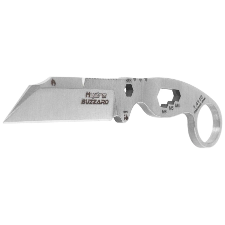 Hydra Neck Knife Buzzard White Hawk, Satin 1.4116 (01SBL)