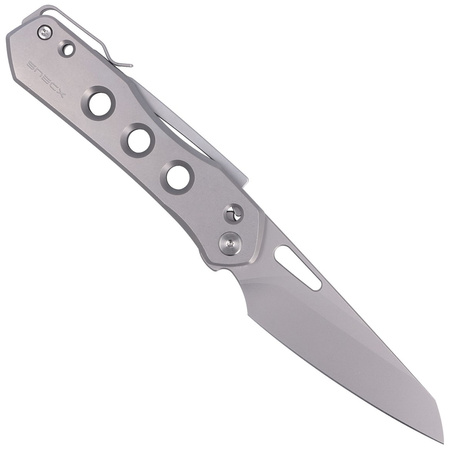 Nóż składany WE Knife Vision R Gray Titanium, Silver Bead Blasted CPM 20CV by Snecx Tan (WE21031-1)