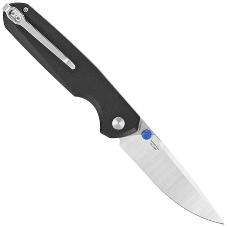 Bestechman Velix Knife Black G10, Satin/Stonewashed 14C28N by Ostap Hel (BMK07A)