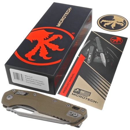 Microtech MSI S/E Ram-Lok OD Green Fluted G10, Apocalyptic M390MK by Tony Marfione (210-10APFLGTOD)