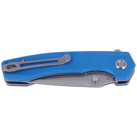 Nóż Kubey Knife Blue G10, Bead Blasted D2 (KU901B)
