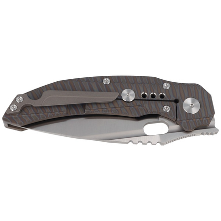 Bestech Exploit Tiger Texture Titanium, Satin CPM S35VN by Todd Knife and Tool (BT2005D)