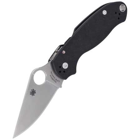 Spyderco Para 3 G-10 Black PlainEdge Knife (C223GP)