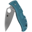 Spyderco LeafJumper Blue Lightweight FRN, Satin Plain K390 by Sal Glesser (C262PBLK390)