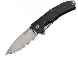 LionSteel KUR Black G10, Stonewashed Sleipner by Molletta (KUR BK)